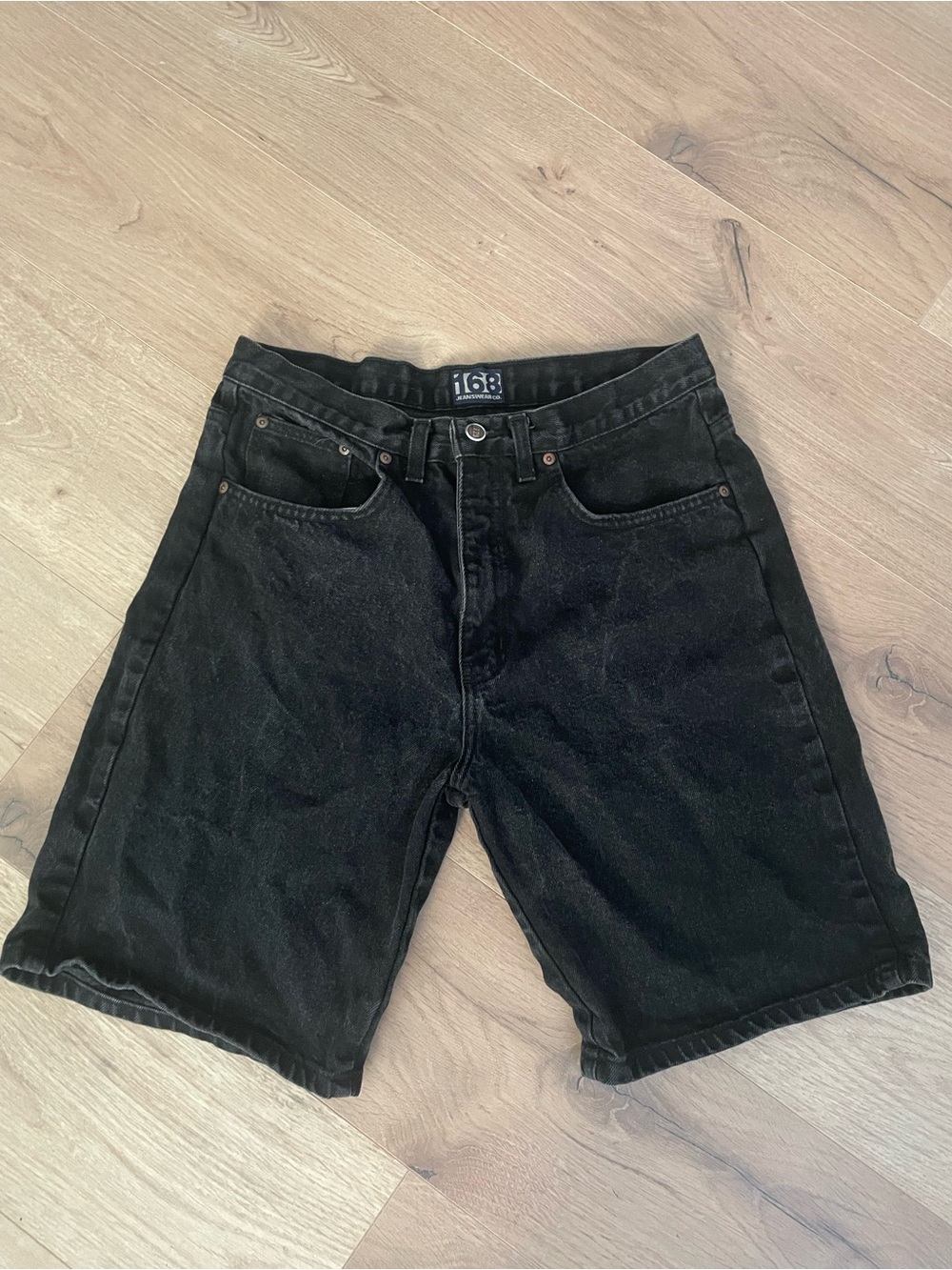 Vintage Black Denim Jorts